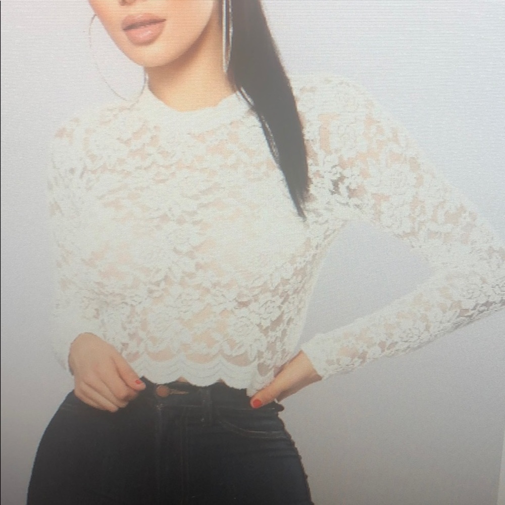 Lace crop top